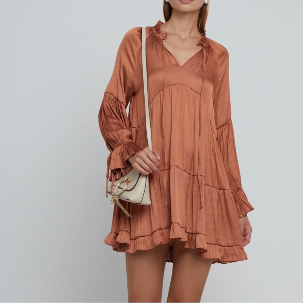 Elegant Rust Dress